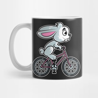 Rabbit Bicycle Cyclist Bunny Cycling print Mug